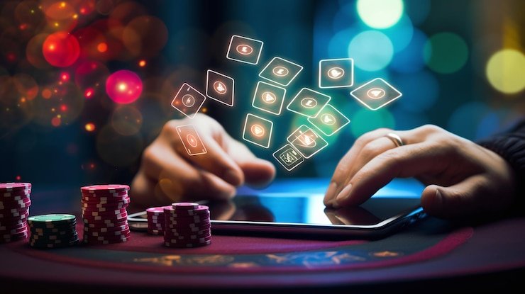 Interface pilihan meja dengan tampilan batas taruhan dan bahasa dealer di toto nusa